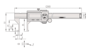 Diagram for Mitutoyo Digital ABSOLUTE Internal Caliper