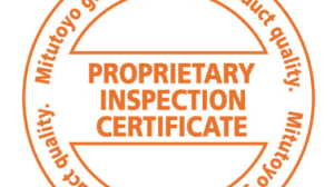 Mitutoyo Propriety Inspection Certificate