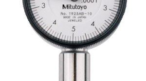 Mitutoyo Plunger Dial Gauge with Flat Back & Jeweled Bearing (Inch) 0-5-0 Dial Reading