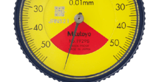 Mitutoyo Plunger Dial Indicator, Flat Back, One Revolution, Dust Resistant, Shockproof