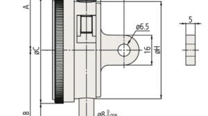 Diagram for Dial Gauge with Flat Back & Shockproof