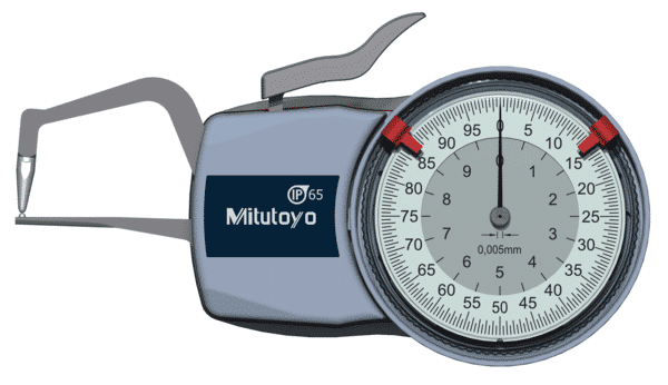 Mitutoyo External Dial Caliper Gauge (Metric)