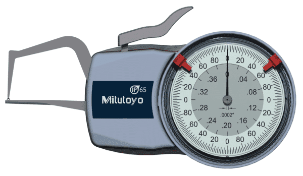 Mitutoyo External Dial Caliper Gauge (Inch)