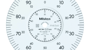 Mitutoyo Dial Indicator, Lug Back, Shockproof, Coaxial Revolution Counter Face