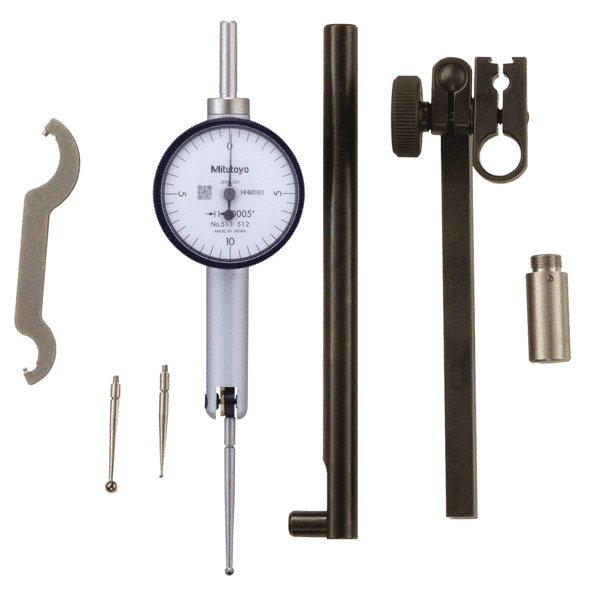 Mitutoyo Dial Test Indicator Horizontal Pocket (Inch) With Accessories