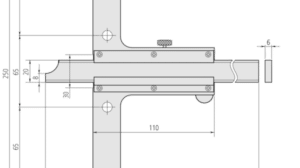 Diagram of Mitutoyo Vernier Depth Gauge