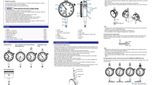 Dial Indicator Plunger Type User Manual Sample