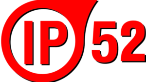 IP52 Logo White Background and Orange Text