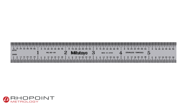 Mitutoyo Wide Rigid Steel Rule 150mm / 6inch